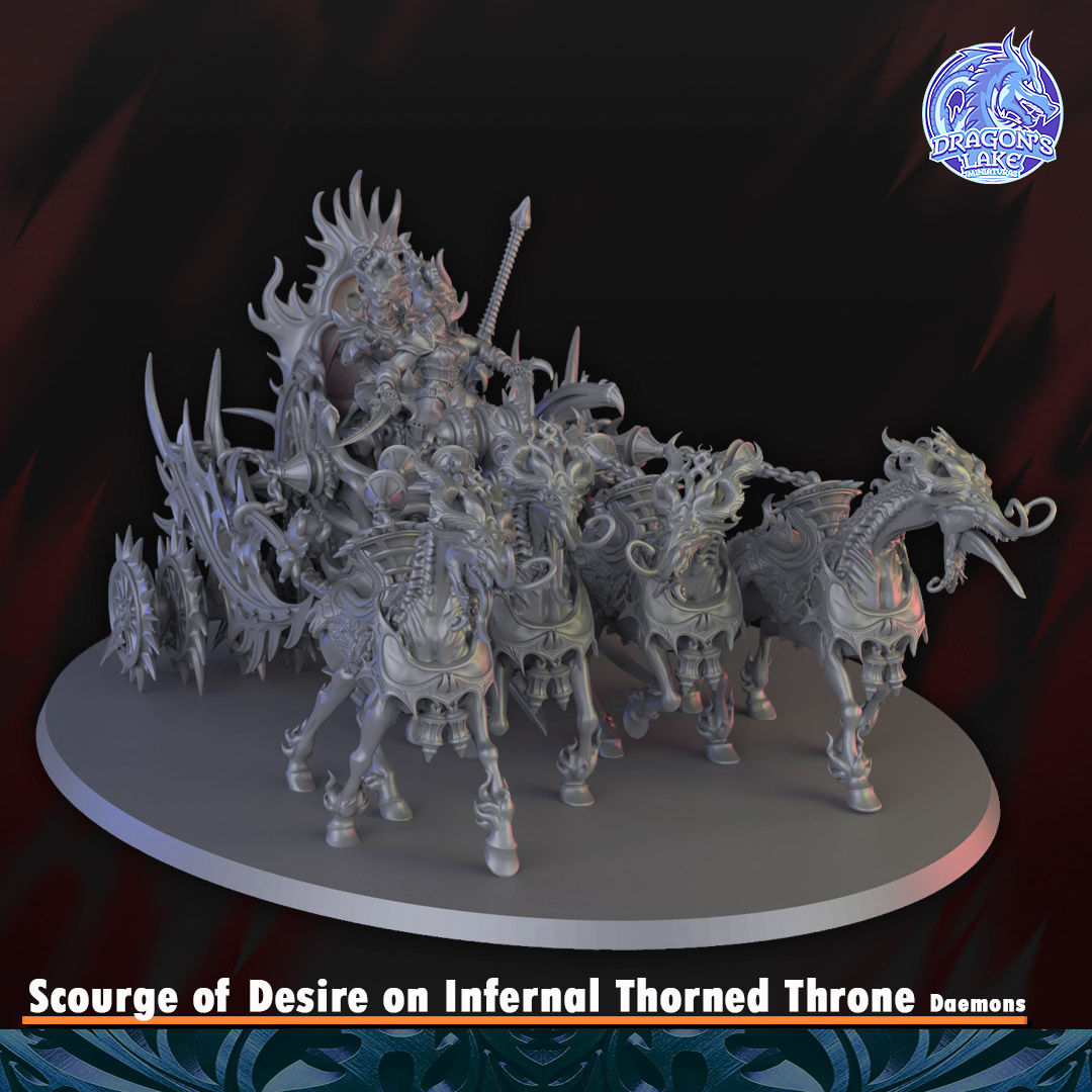 Scourge of Desire on Infernal Thorned Thron (Dic 2025)  - DragonsLake Miniaturas