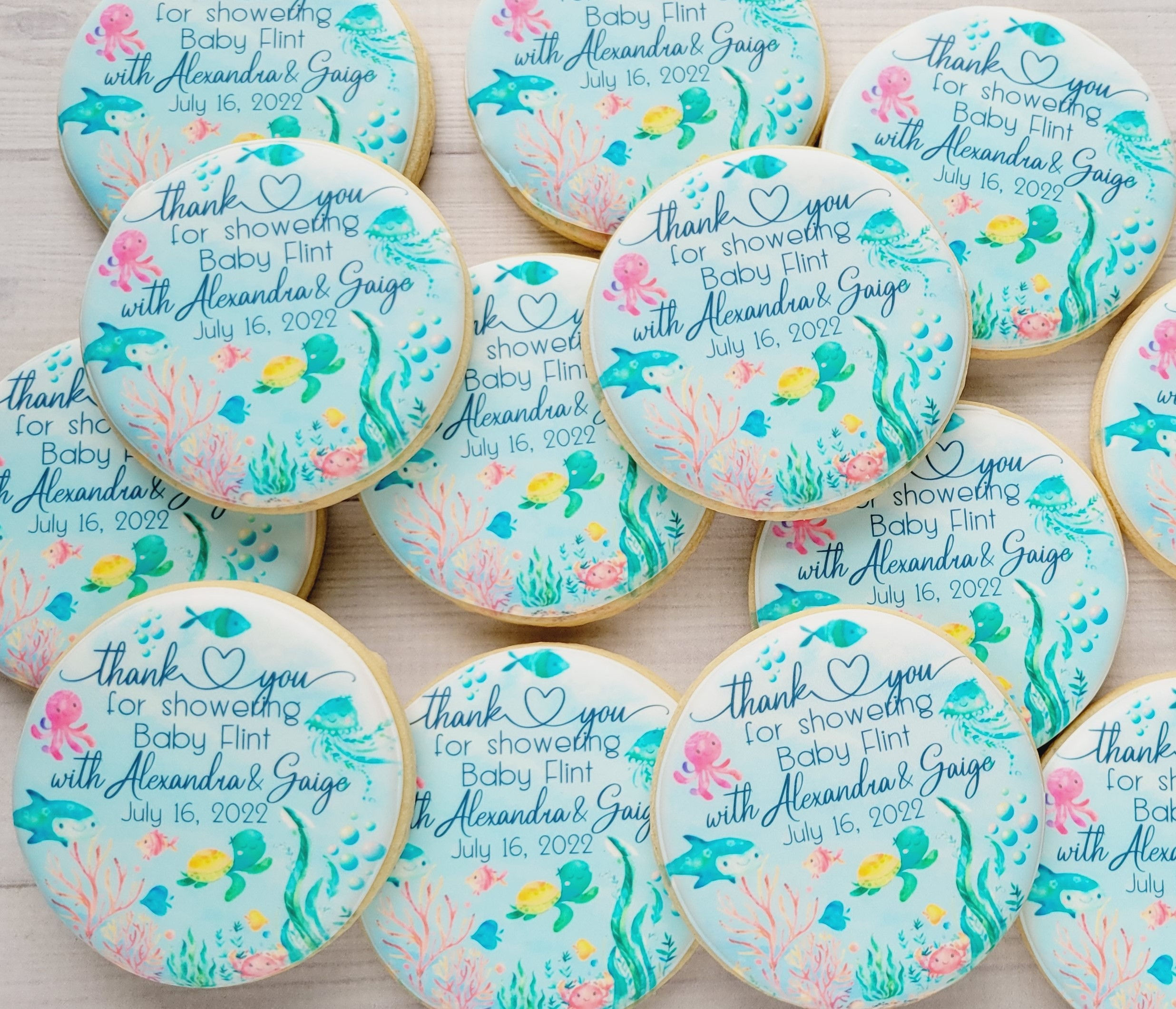 Baby-Under the Sea Printed Cookies