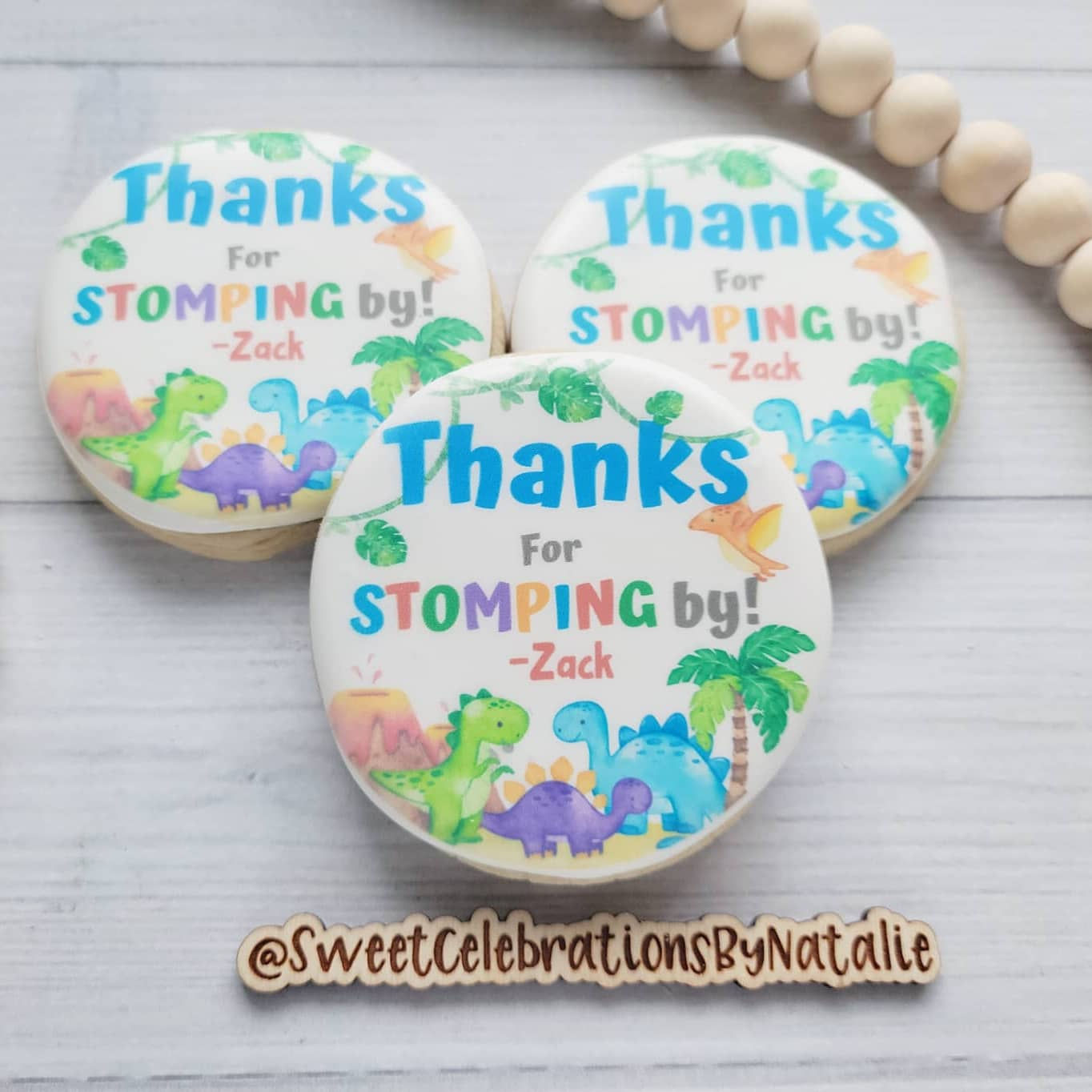 Dinosaur Theme Printed Cookies