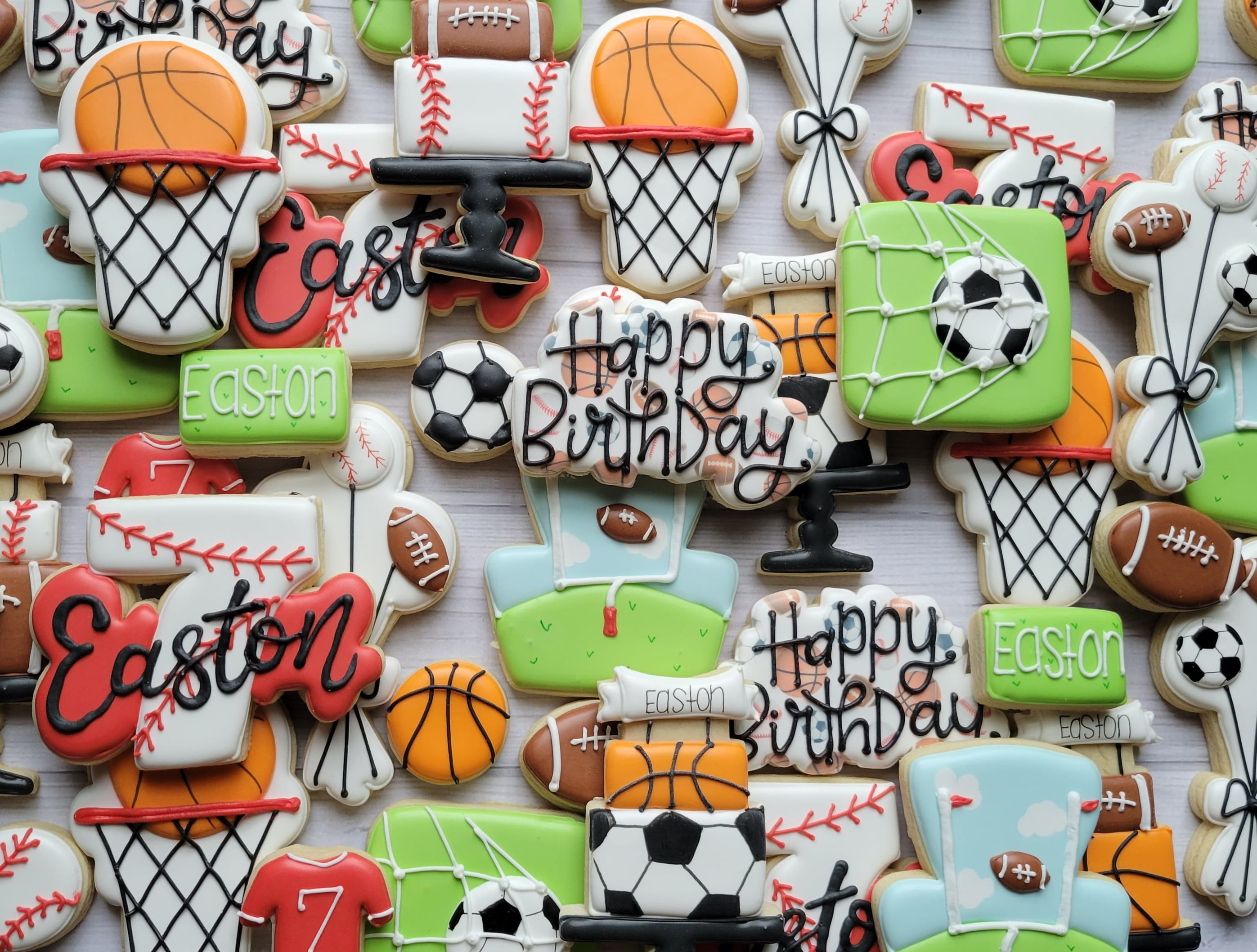 Sports Birthday Cookies