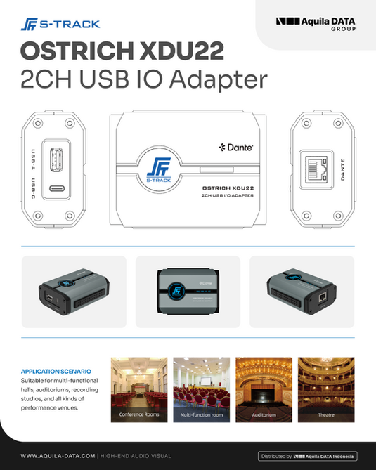 S-Track OSTRICH XDU22 2CH USB IO Adapter