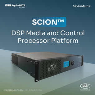 Peavey Commercial Audio MediaMatrix® SCION™ - DSP Media and Control Processor Platform.