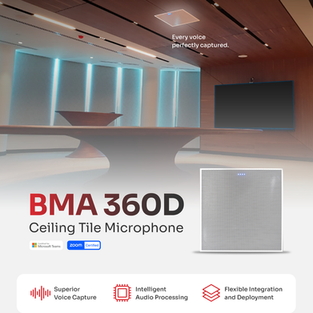 Intelligent Ceiling Audio for Modern Workspaces