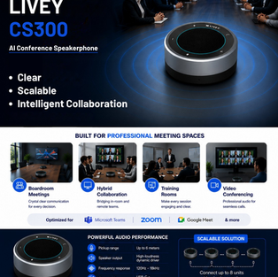 LIVEY CS300 AI Conference Speakerphone