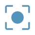Centered circle.