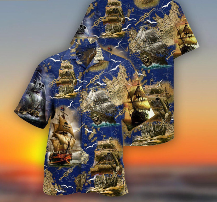 Pirate Ship Unique Hawaiian Shirt