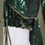 Thumbnail: Women's Loose Bomber Green Sequins Jacket glittering