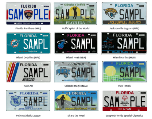 Florida Personalized License Plates at Fast Tag Services