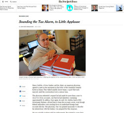 Sounding the Tax Alarm, to Little Applause