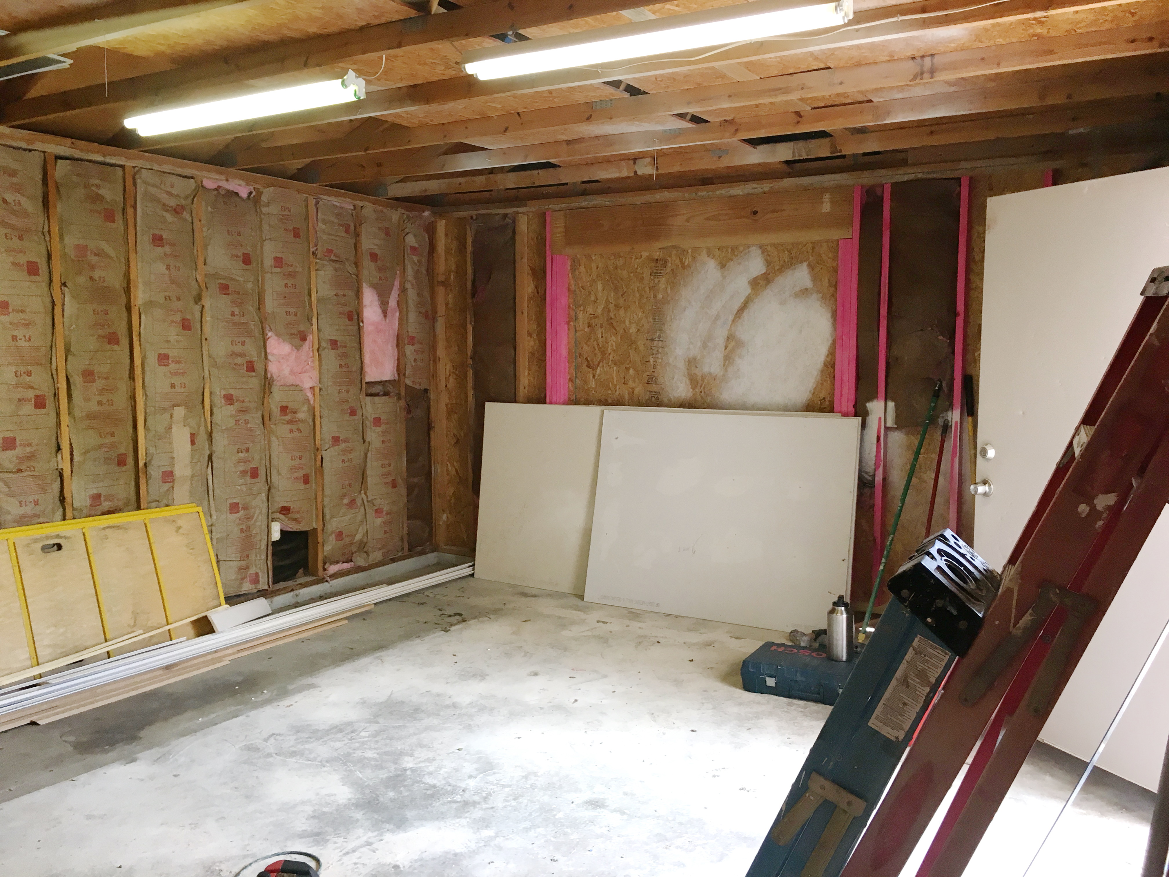 Garage before the remodel