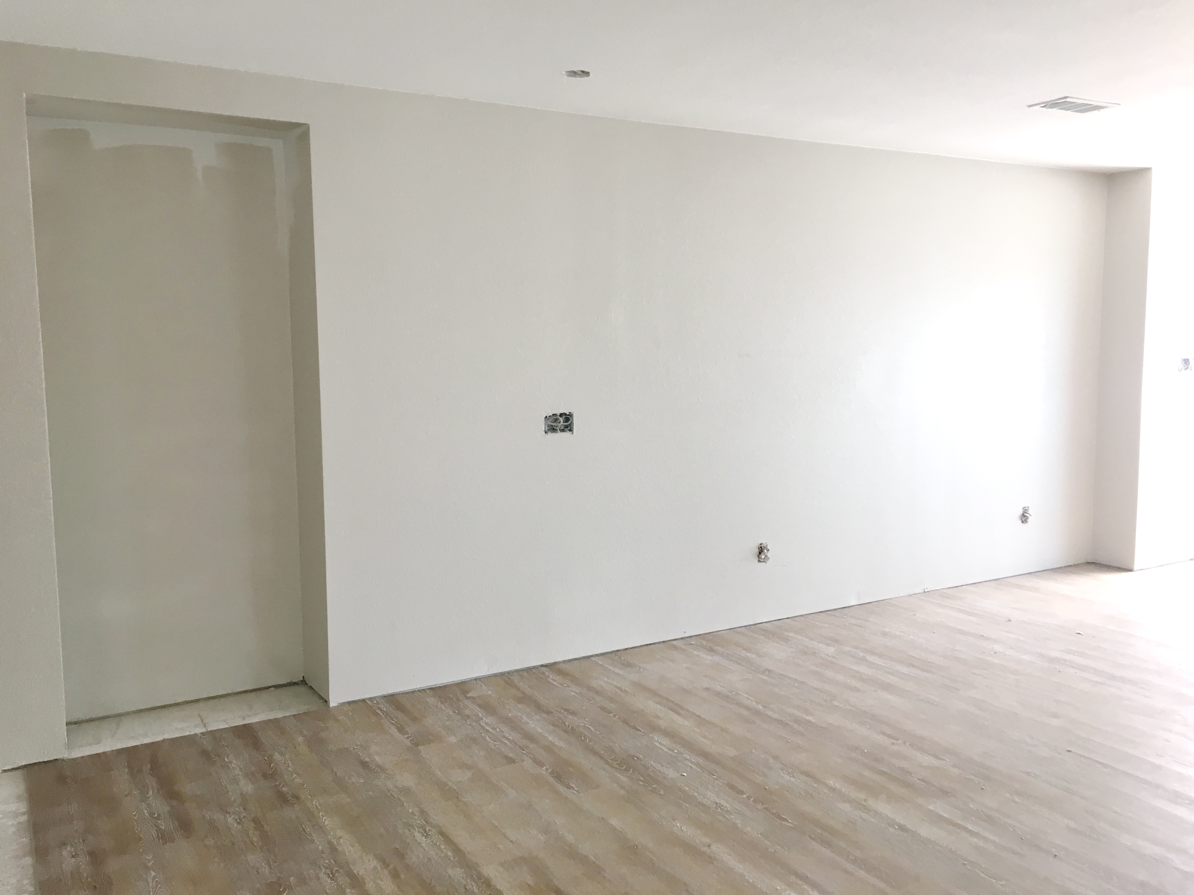 New insulation and drywall complete