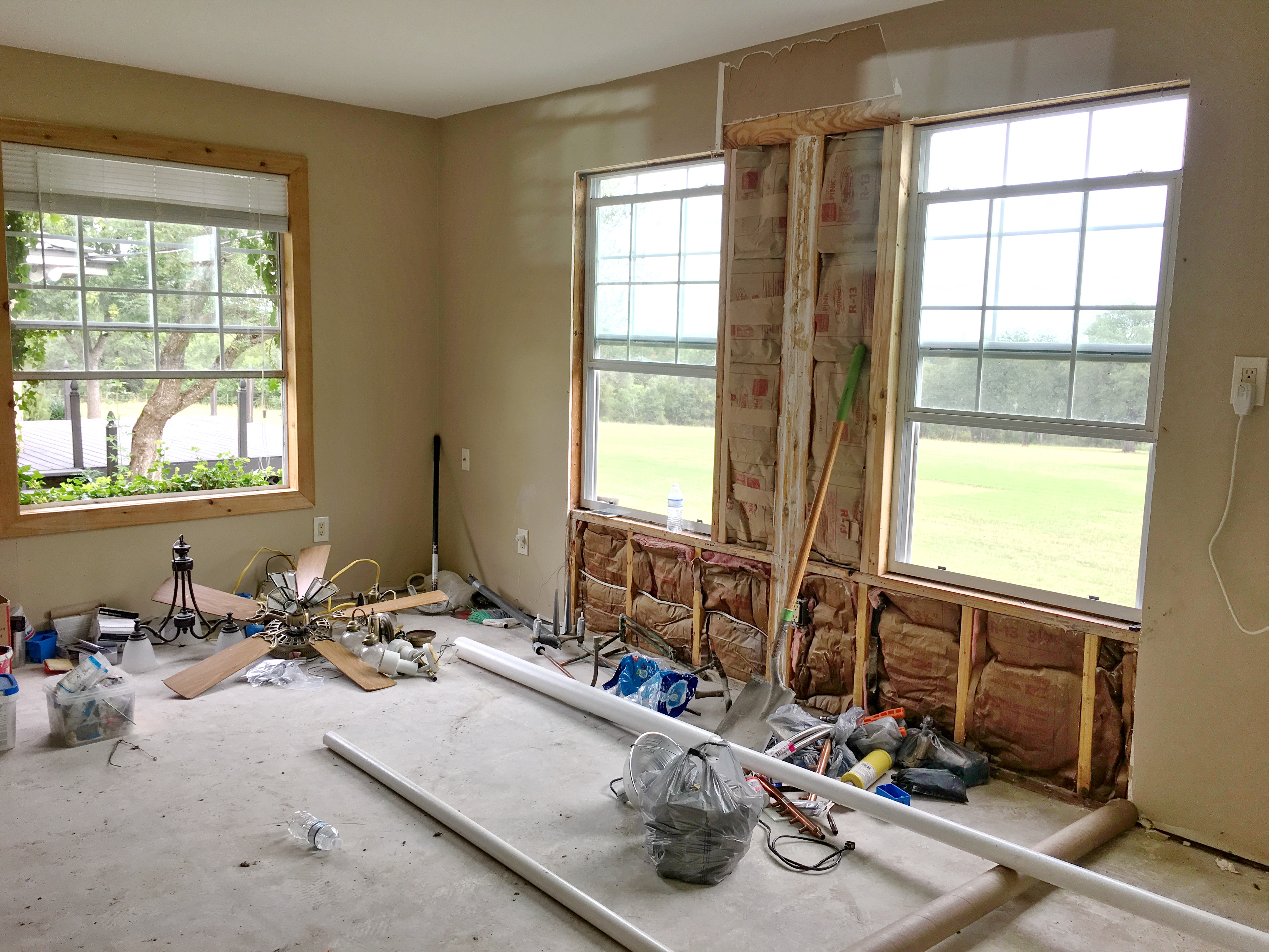 Knocking out windows