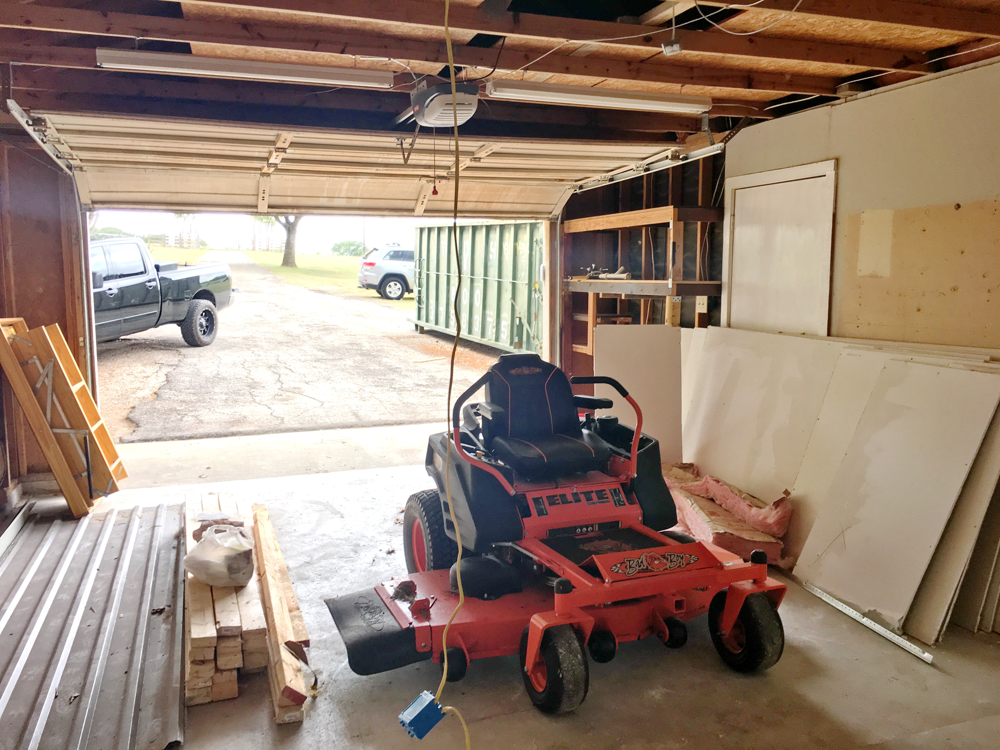 Garage before the remodel