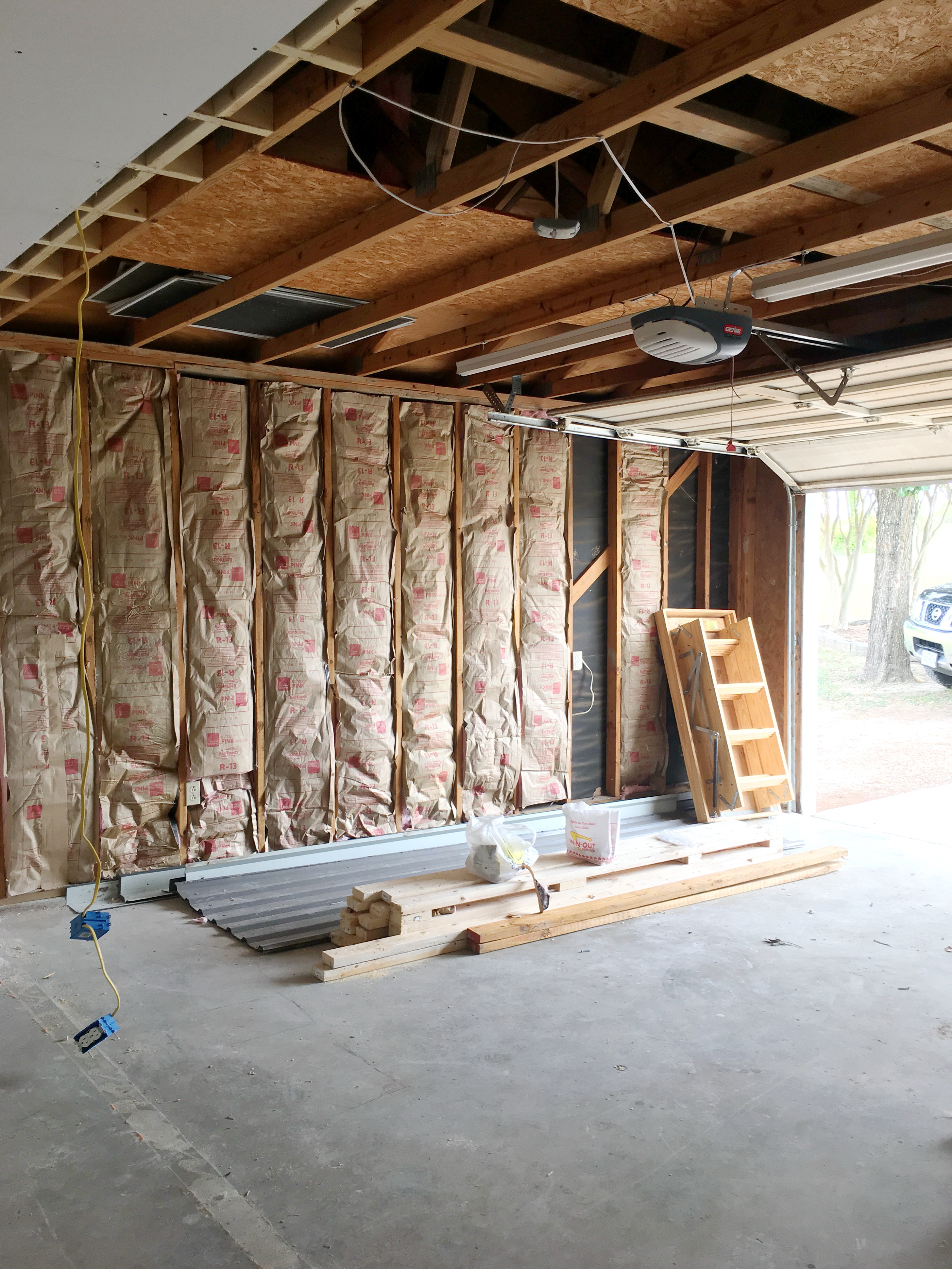 Garage before the remodel