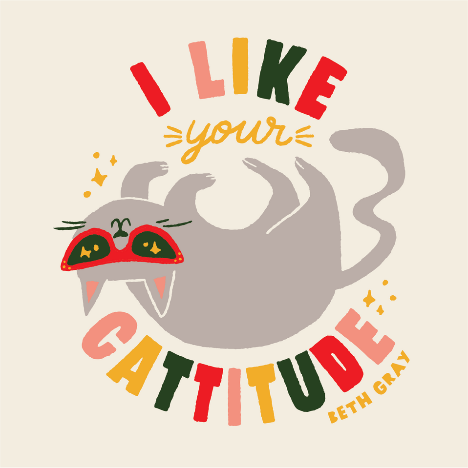 Cute cat illustration
