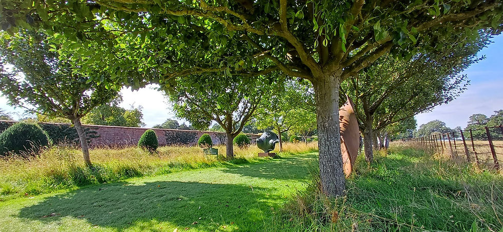 Helmingham Hall - the outer garden route