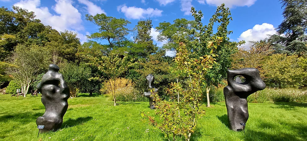 Helmingham Hall - smooth, sinouous scupltures that almost have a life of their own