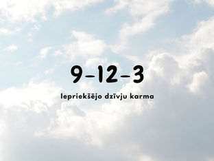 9-12-3 Iepriekšējo dzīvju karma