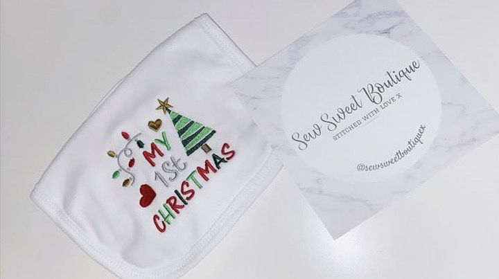 My First Christmas Bib