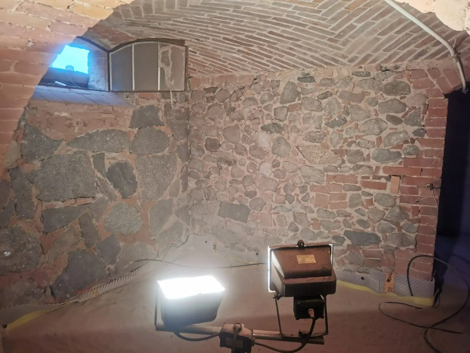 Ansicht Feldsteinmauern nach Sandstrahlen