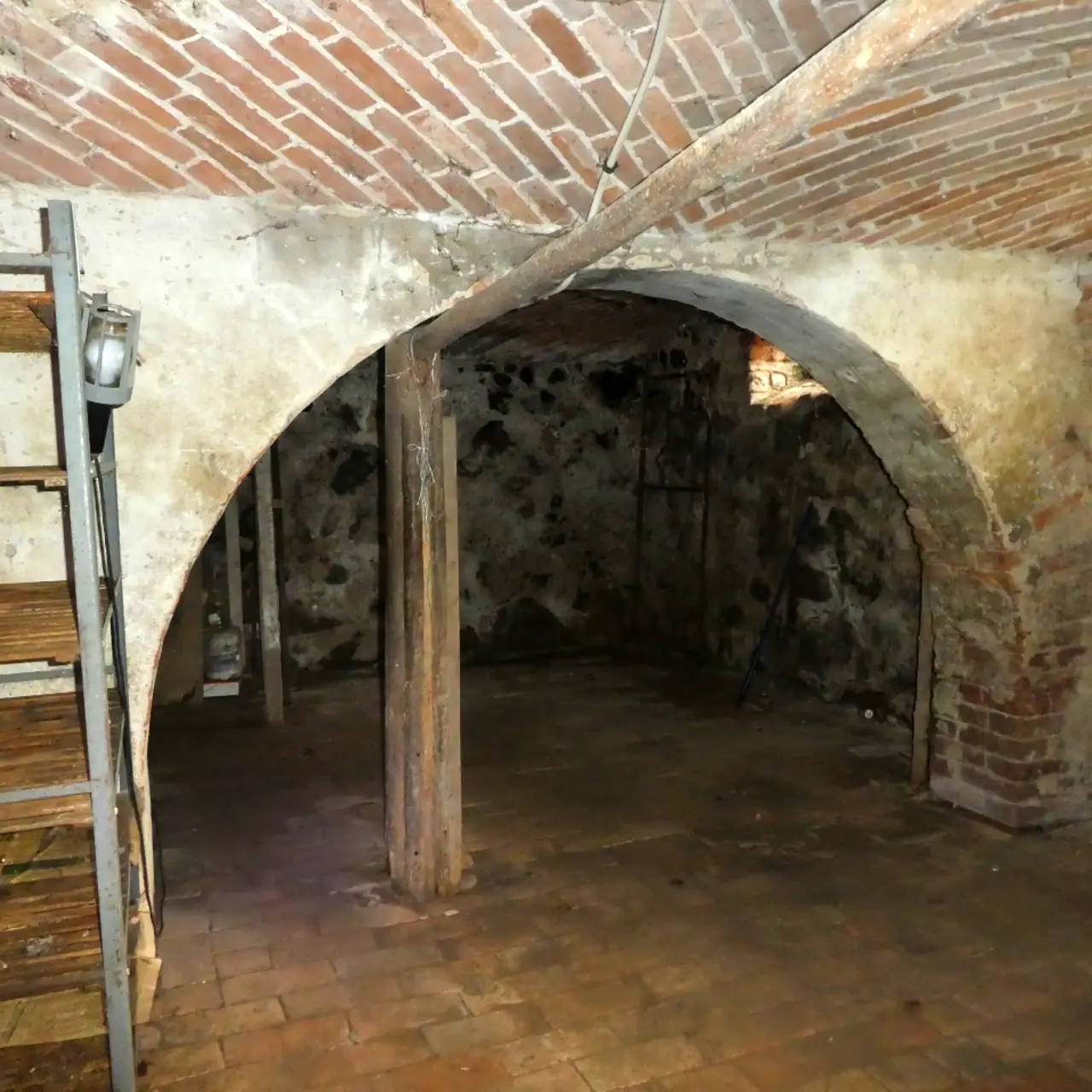 Alter Keller mit gewölbter Kappendecke
