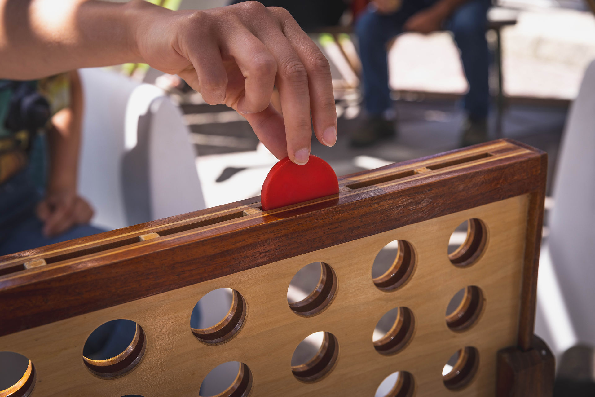 Giant wooden Connect 4