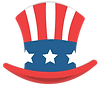 hat, uncle sam, top hat, stars, stripes, stars and stripes, stars and bars, America, 