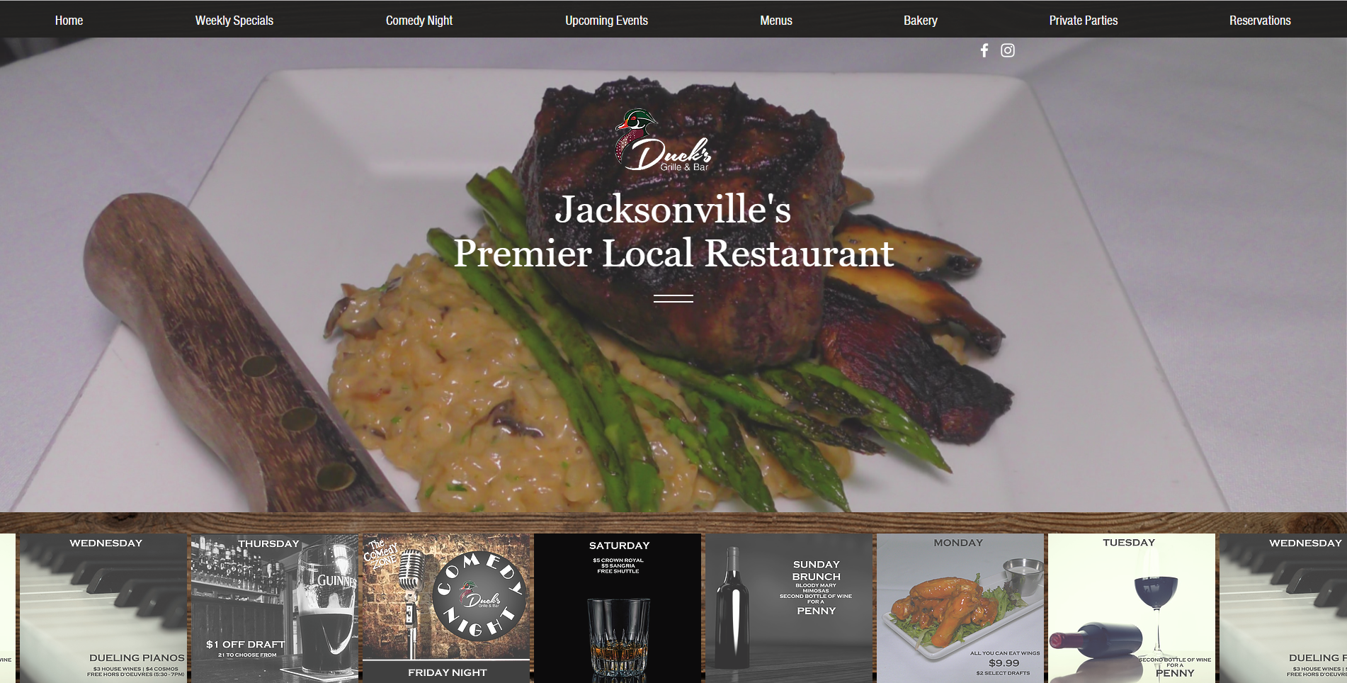 Ducks Grille and Bar Jacksonville NC Restaurant