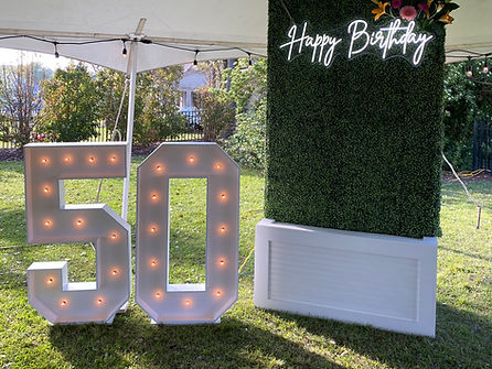 4 ft Lighted Marquee Numbers 