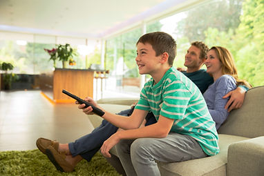 Heimkino-Familie