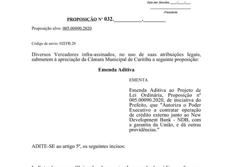 Empréstimo internacional é debatido na Câmara