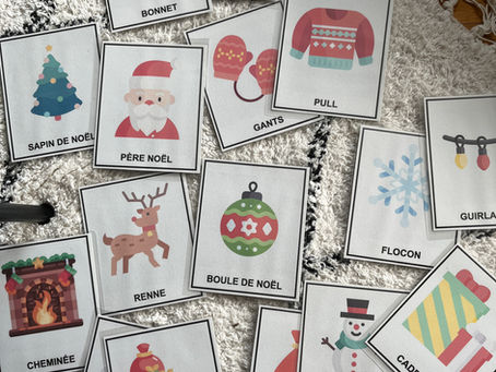 Cartes réversibles Noël et l'Hiver