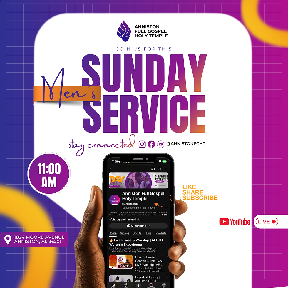 Men's Sunday Service