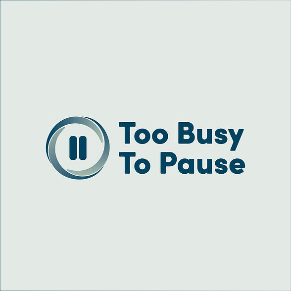 Too Busy To Pause Logo Design