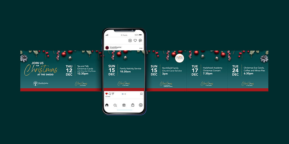 Christmas Advertising Campaign Social Media Design