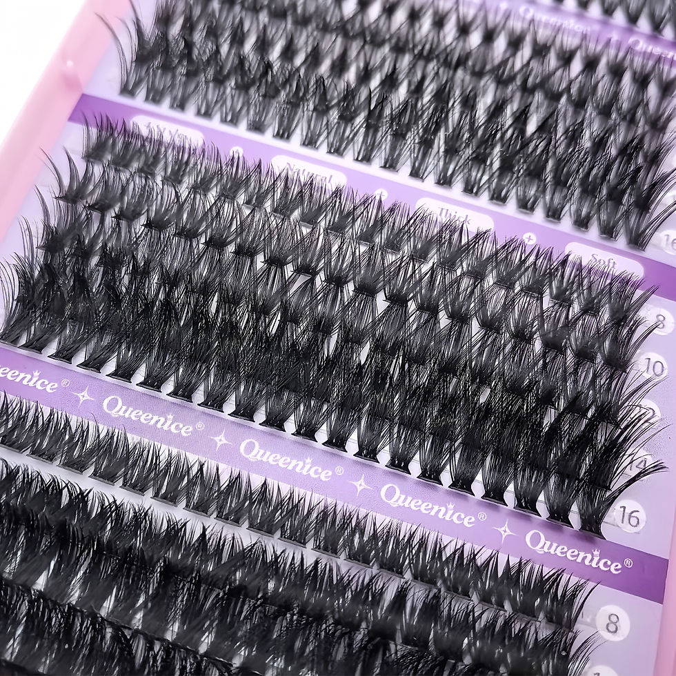 Thumbnail: QUEENICE 800pcs Mixed Length Cluster False Eyelashes | Lightweight, Soft, Easy A