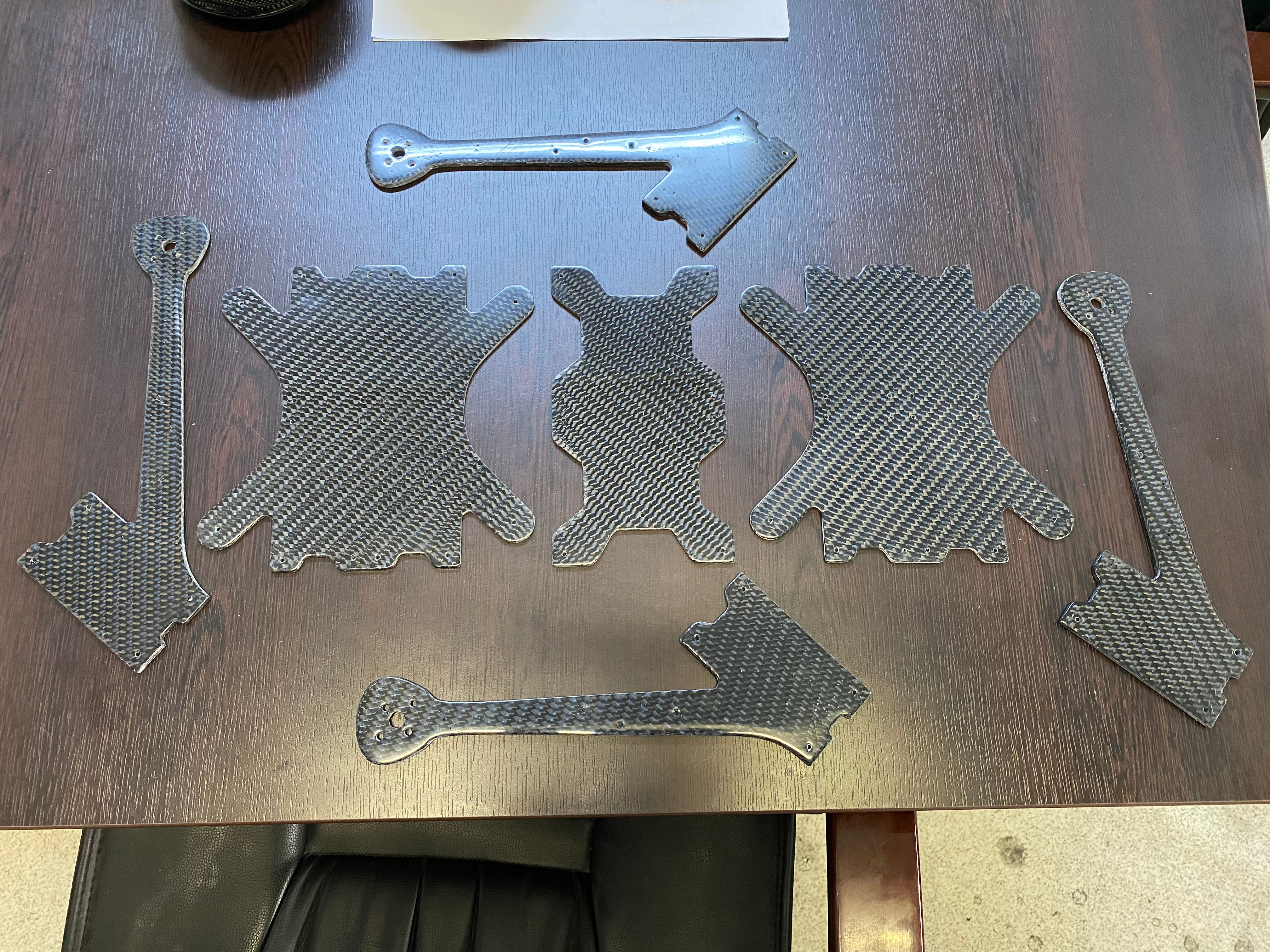 Karbon fiber drone parçaları