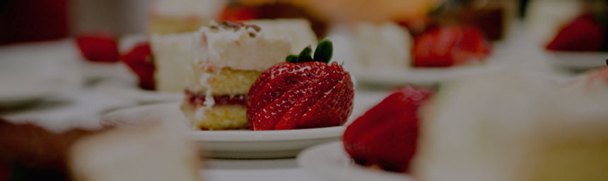 Strawberry Dessert Plate