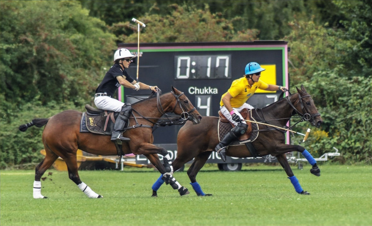 Callum & Lance Anderson playing polo at Epsom Polo Club