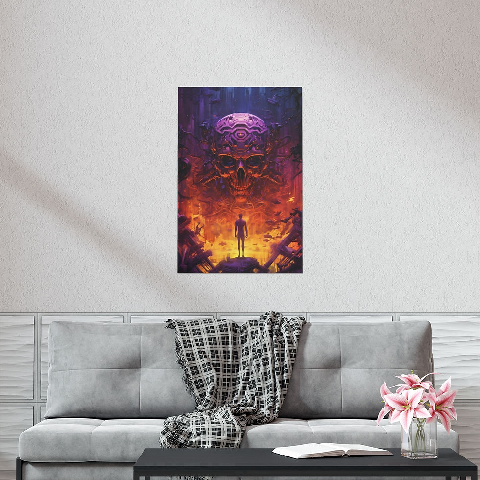 Thumbnail: PURPLE SKULL POSTER