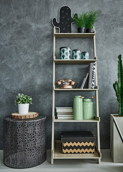 Decoração moderna para prateleiras