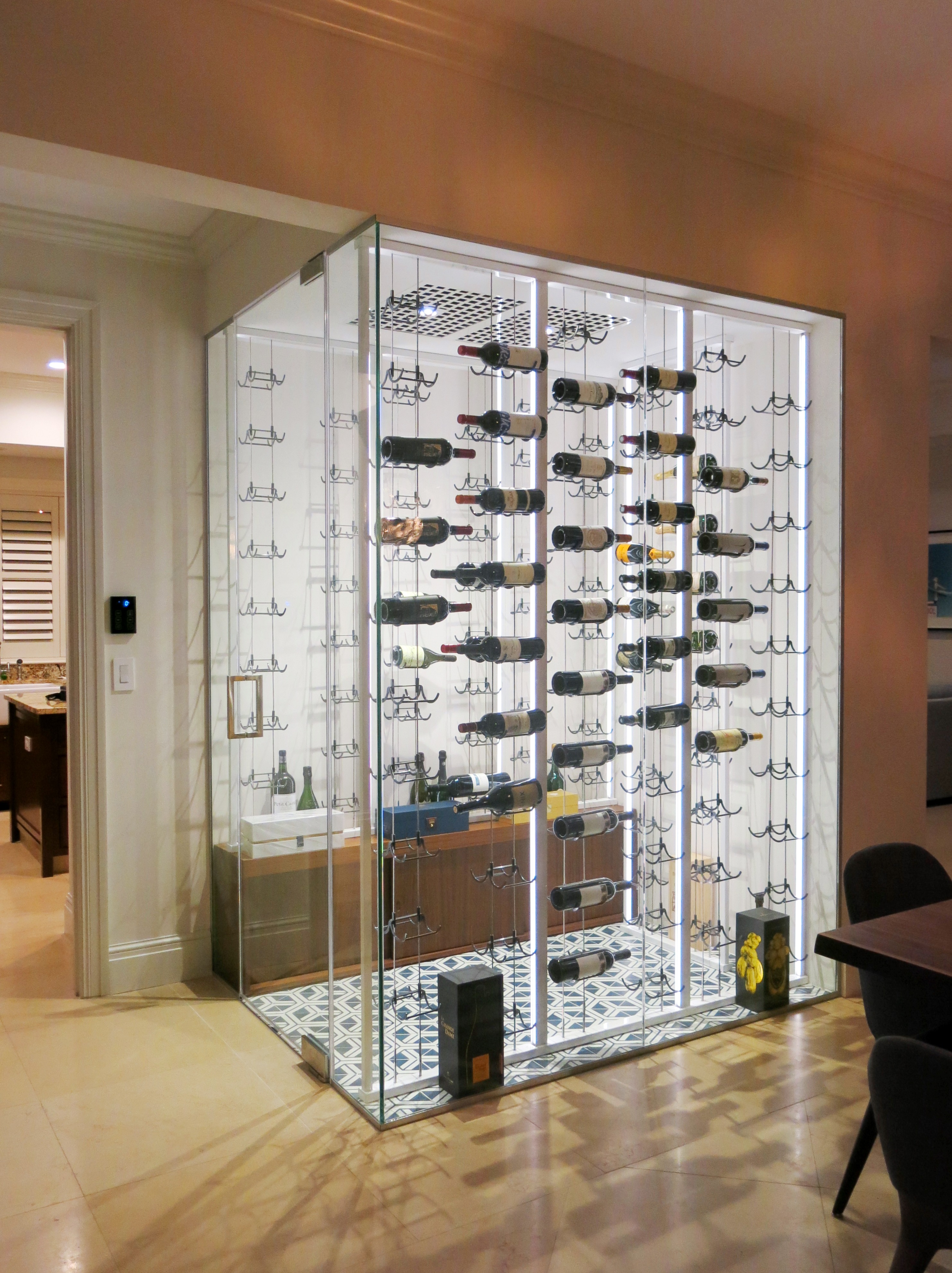 Sevilla custom wine cellar Coral Gables FL – Dragon Cellars
