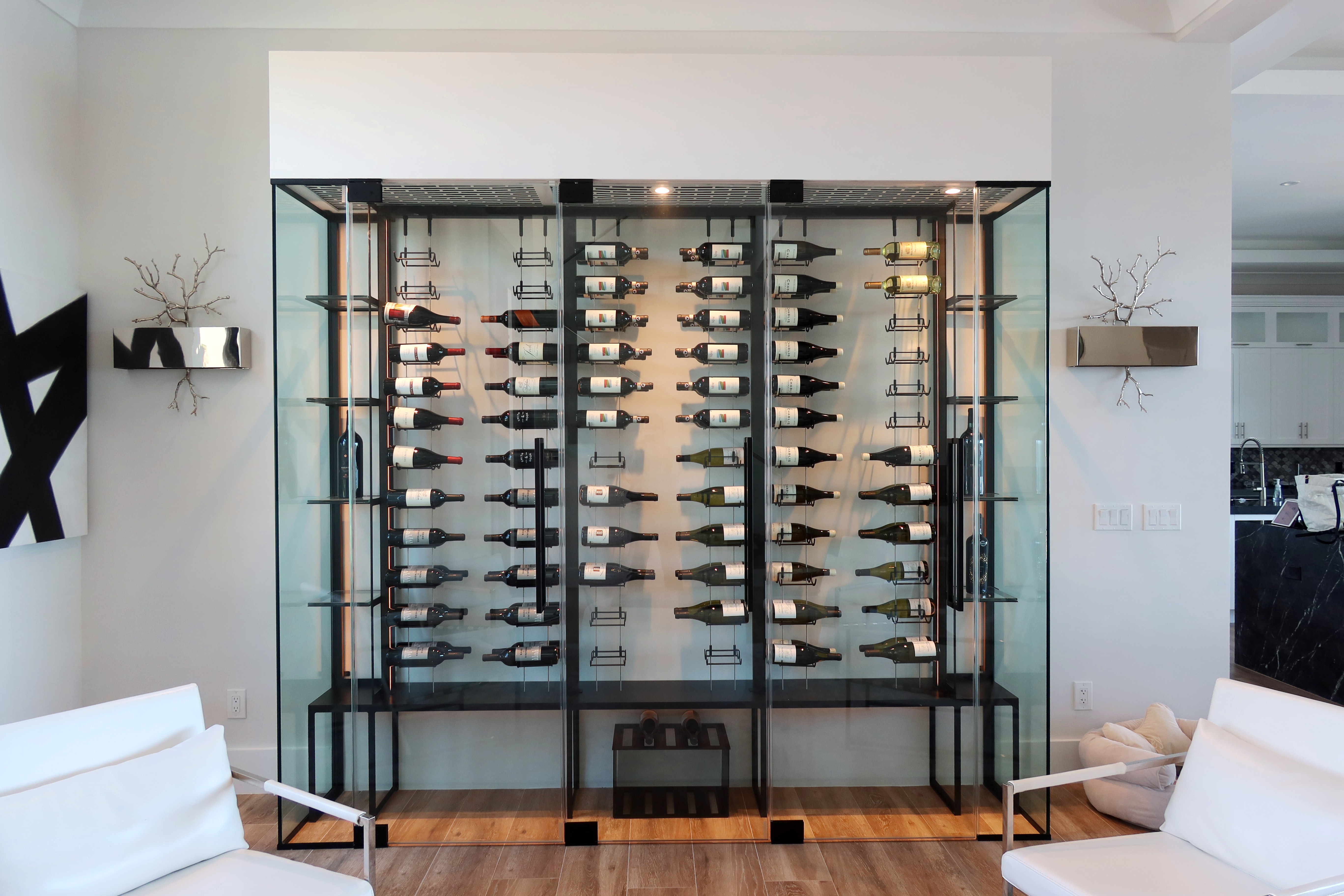 North Palm Beach custom wine wall – modern wine cellar FL