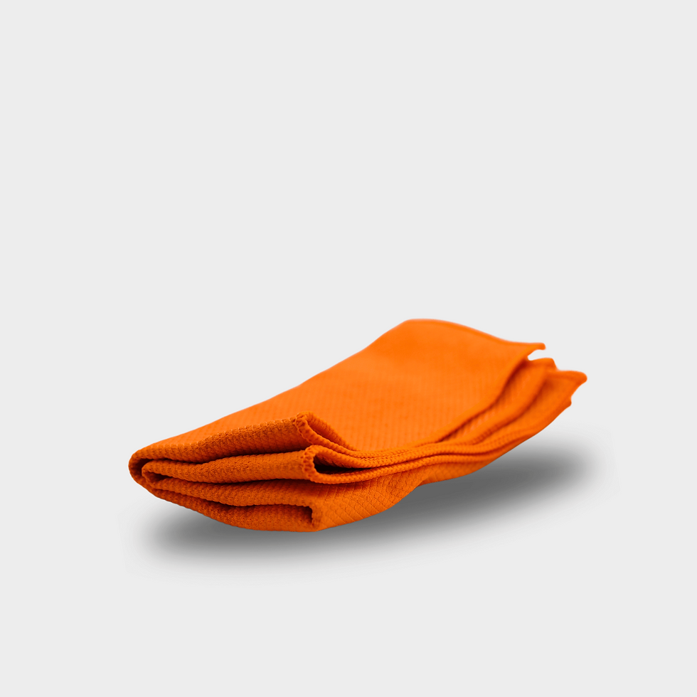 Orange microfibre glass cloth
