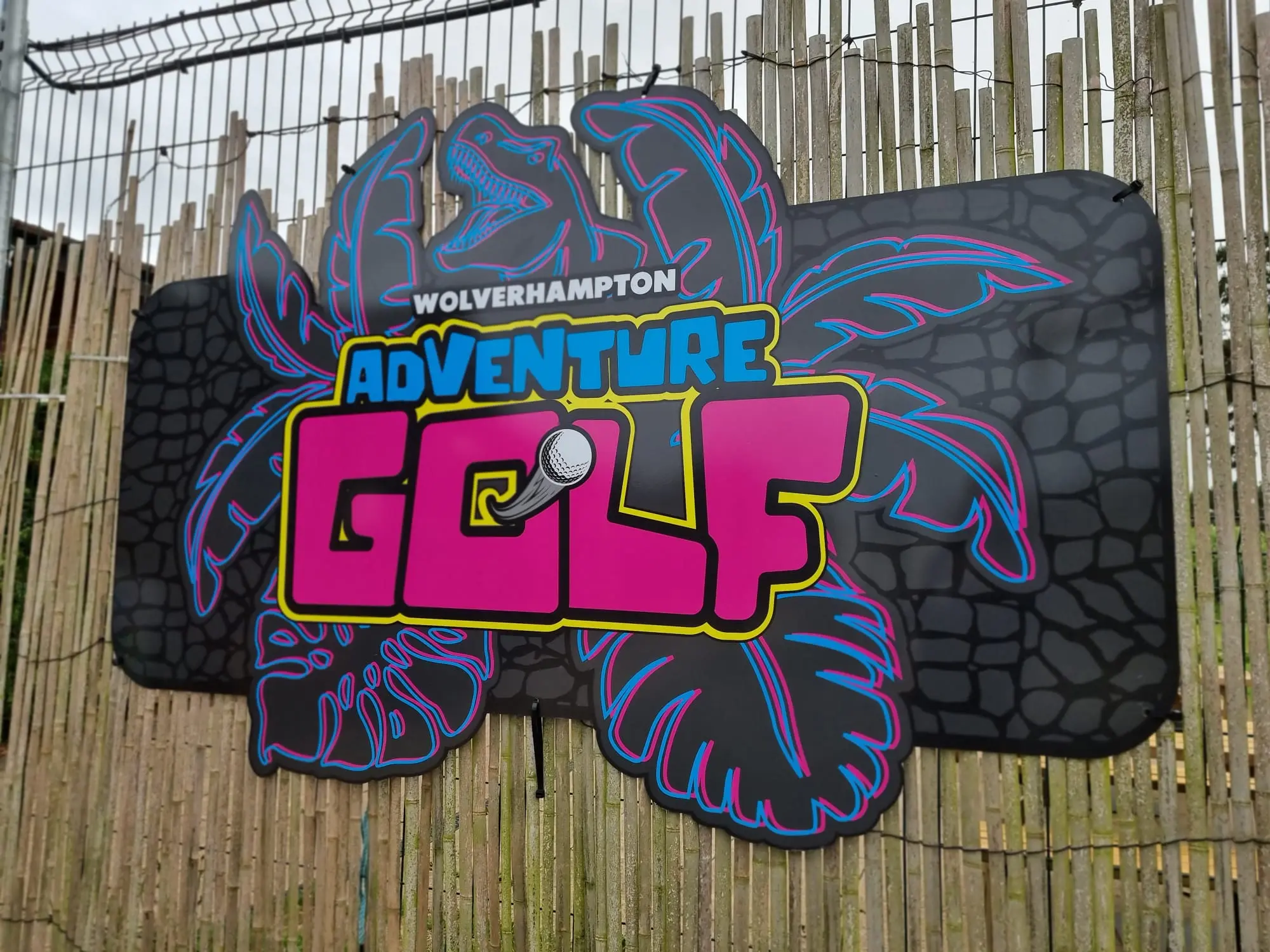 Wolverhampton adventure golf sign 