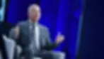 Jeff Bezos sat down talking to an audience