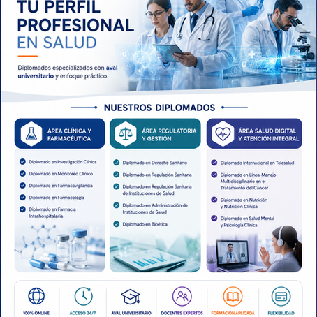  Tu crecimiento profesional en el sector salud empieza hoy.