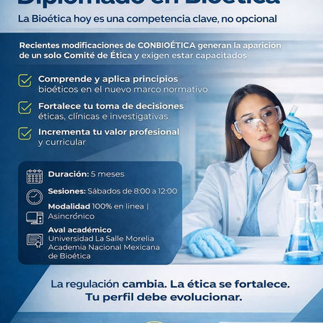 Diplomado en Bioética: formación clave para enfrentar los desafíos éticos de la salud, la investigación y la sociedad
