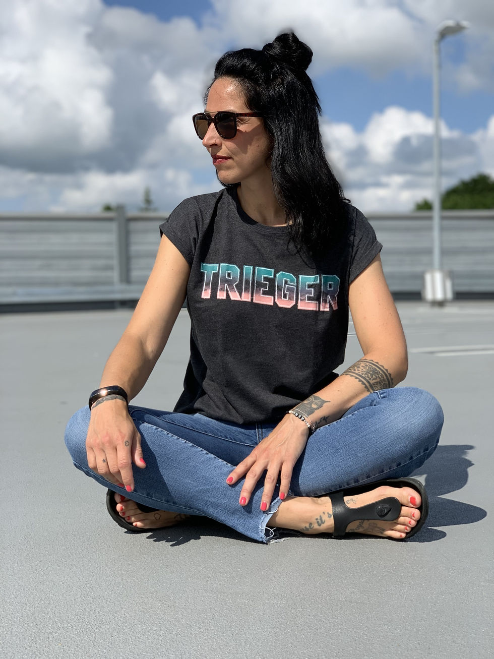 Miniaturbild: Shirt Women Bergschrift // anthrazit