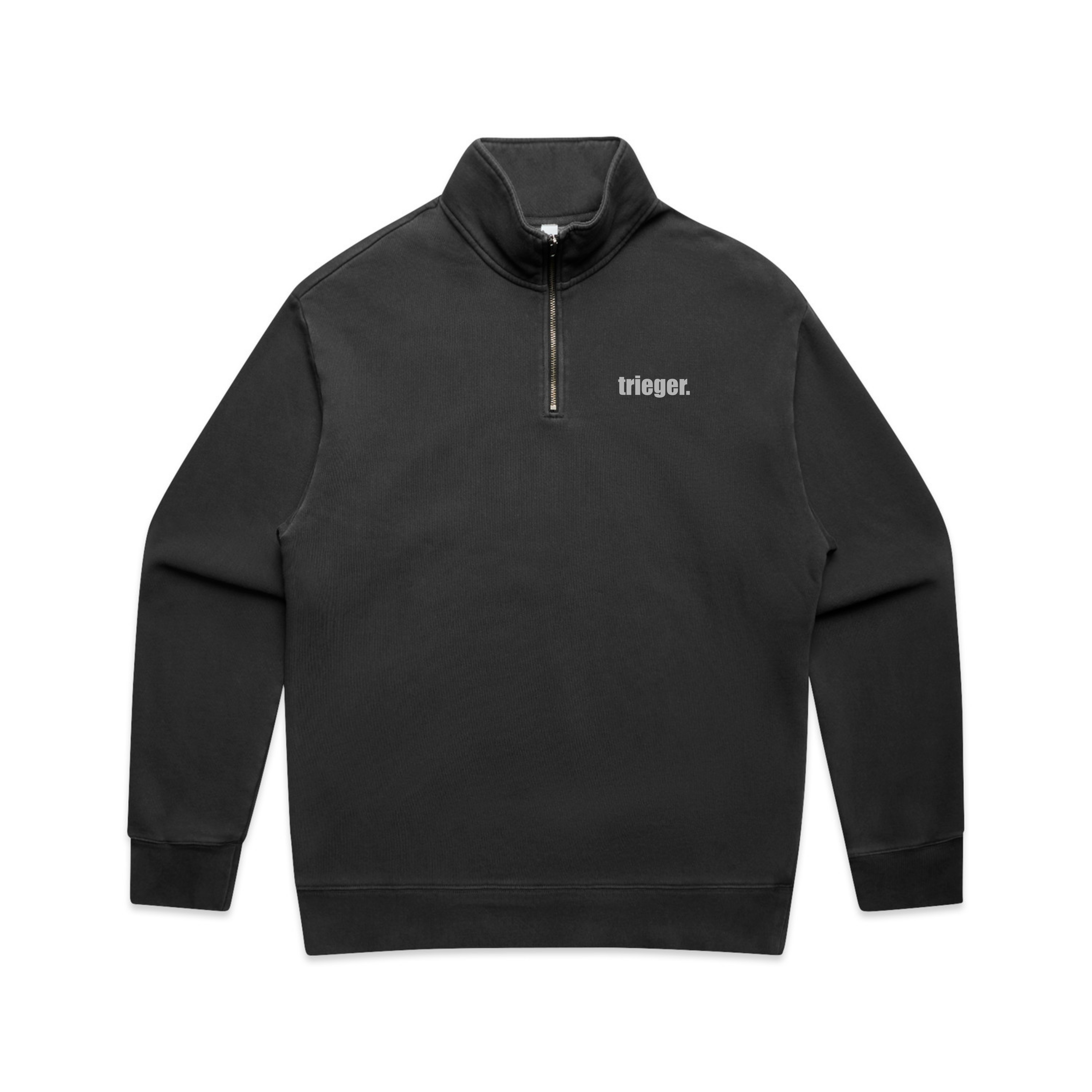 Men Half-Zip Sweatshirt // schwarz